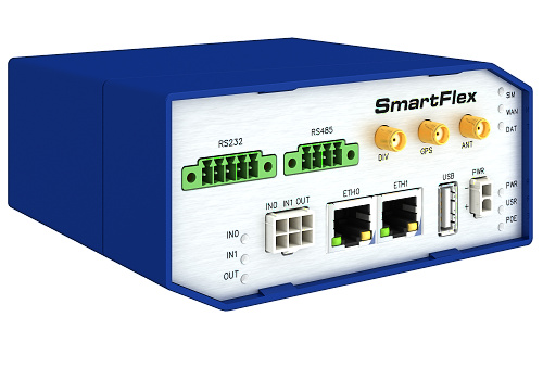 Cellular router, SmartFlex, NAM, 2× ETH, 1× RS232, 1× RS485, PoE PSE, Plastic, No ACC